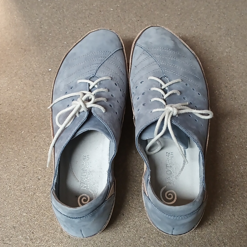NAOT Kumara Feathery Blue Nubuck Stardust lace up shoes - Picture 1 of 11